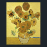 Póster Vincent van Gogh | Girassóis, 1888<br><div class="desc">Número da Coleção de Imagens: BAL970 Girassóis,  1888 (óleo na canvas). Gogh,  óleo Vincent van (1853-1890) na canvas. National Gallery,  Londres,  Reino Unido . 1888</div>
