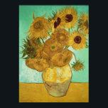 Poster Vincent van Gogh | Girassóis, 1888<br><div class="desc">Girassóis,  1888 | por Vincent van Gogh | Art Location: Neue Pinakothek,  Munique,  Alemanha | Artista neerlandês | Número de recolha de imagens: BAL20294</div>