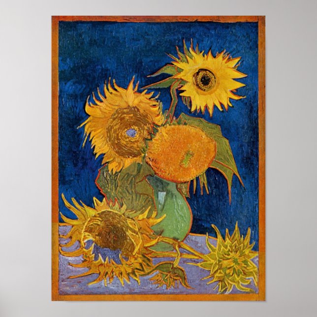 Poster Vincent Van Gogh - Girassóis, 2ª Versão (Frente)