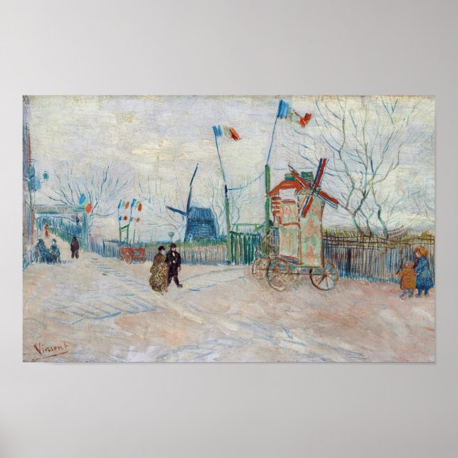Poster Vincent van Gogh - Impasse des Deux Freres (Frente)