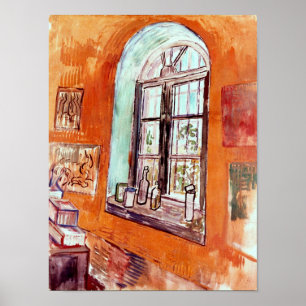 Poster Vincent Van Gogh - Janela do Estúdio de Vincent