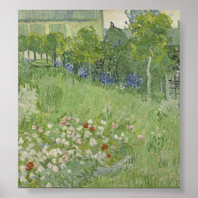 Póster Vincent van Gogh - Jardim do Daubigny (Frente)