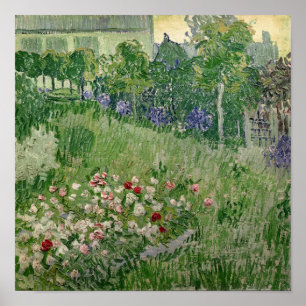 Poster Vincent van Gogh Jardim do Daubigny, 1890