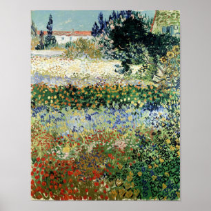 Poster Vincent van Gogh   Jardim em Bloom, Arles, 1888