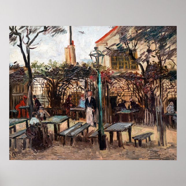 Poster Vincent Van Gogh - La Guinguette em Montmartre (Frente)