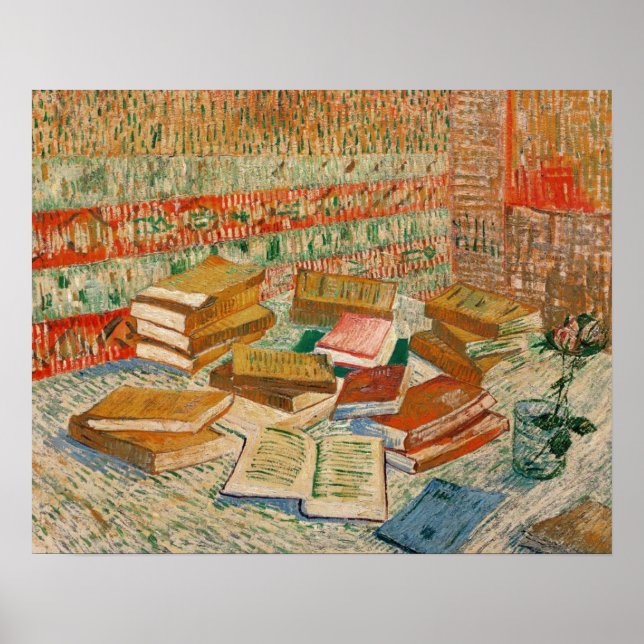 Póster Vincent van Gogh | Livros Amarelos, 1887 (Frente)