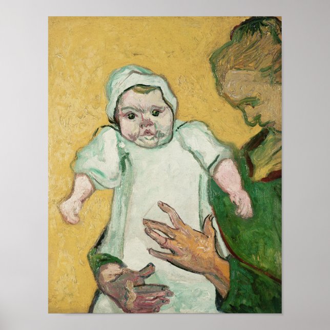 Póster Vincent van Gogh | Madame Roulin e seu bebê (Frente)