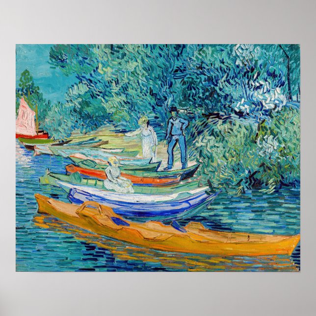 Poster Vincent van Gogh - Margem do Oise em Auvers (Frente)
