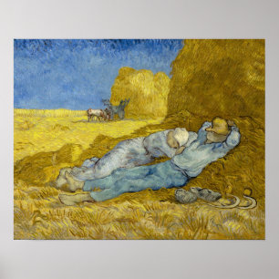 Poster Vincent Van Gogh - Meio-dia, Descanso do trabalho