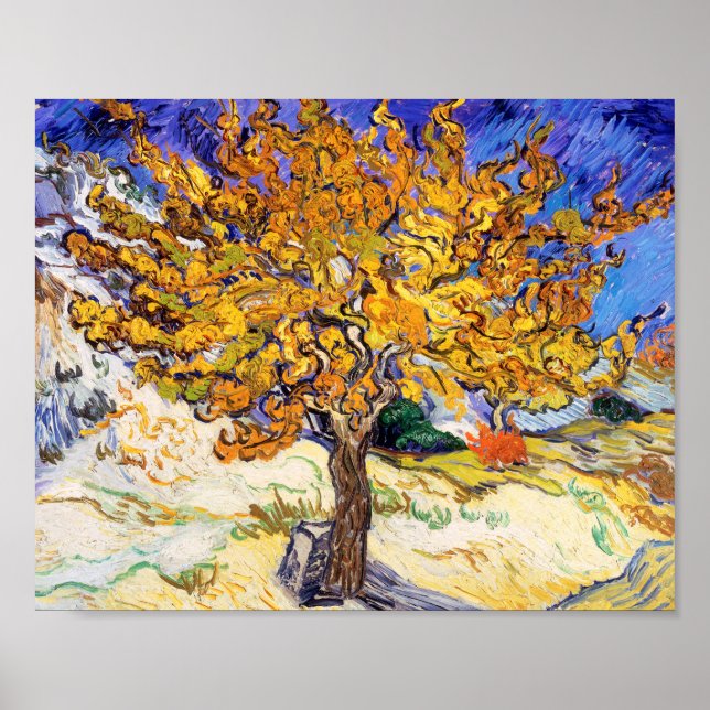 Poster Vincent Van Gogh Mulberry Tree Fine Art (Frente)