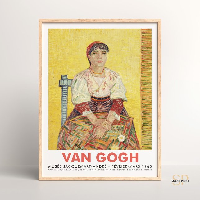Poster Vincent van Gogh mulher italiana Agostina Segatori (Criador carregado)