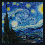 Póster Vincent Van Gogh Na Noite Estrelada<br><div class="desc">Vincent Van Gogh é o Detalhe da Noite Estrelada</div>