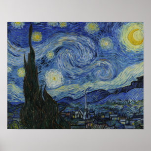 Poster Vincent van Gogh - Noite Estrelada