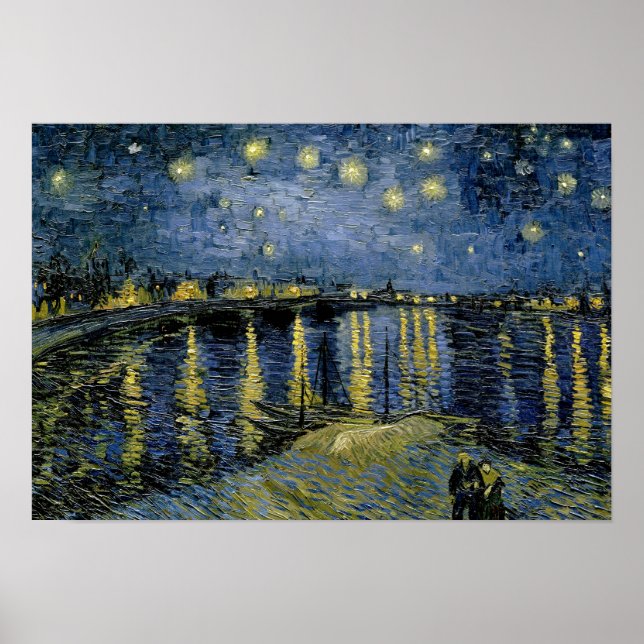 Poster Vincent van Gogh - Noite Estrelada (Frente)