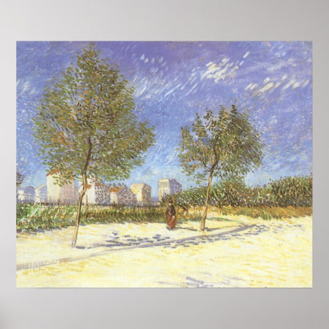 Póster Vincent van Gogh - Nos Arredores de Paris (Frente)