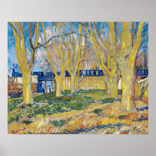 Poster Vincent van Gogh - O Comboio Azul