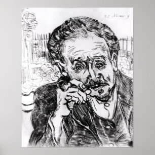 Poster Vincent van Gogh o homem com a tubulação
