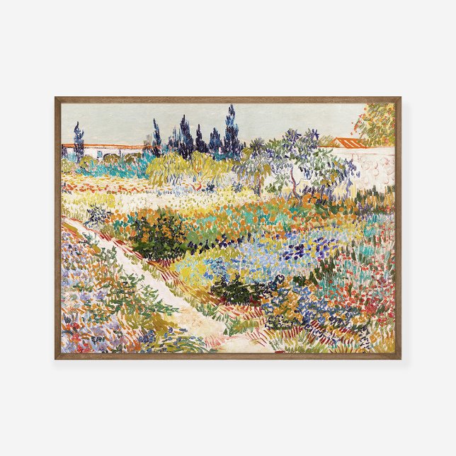 Poster Vincent van Gogh O Jardim do Arles 1888 (Criador carregado)