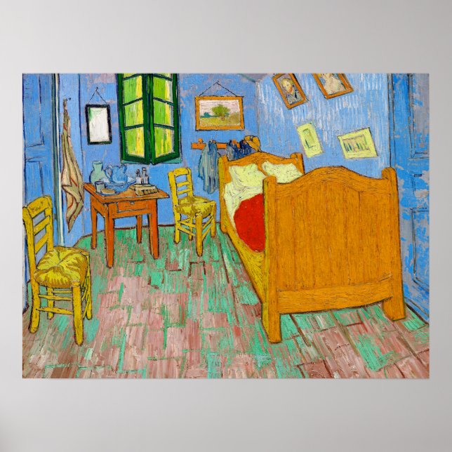 Poster Vincent Van Gogh O Quarto de Arles (Frente)