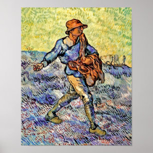 Poster Vincent Van Gogh - O Semeador - Pintura de Arte Fi