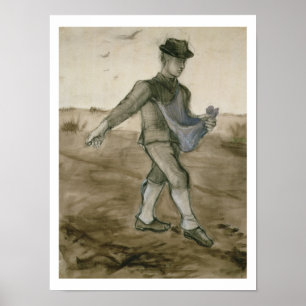 Póster Vincent van Gogh o Sower, 1881