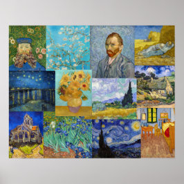Poster Vincent Van Gogh - Obras-Primas Patchwork
