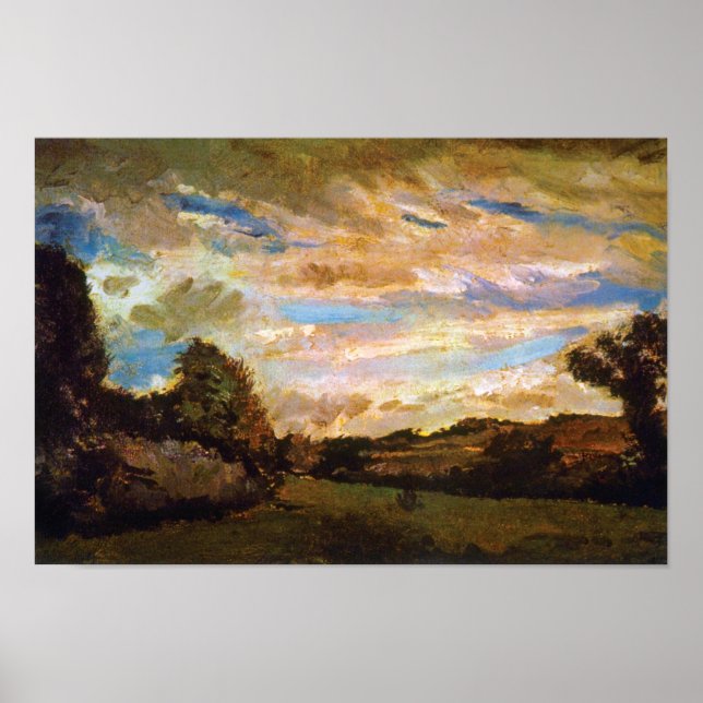 Póster Vincent Van Gogh - Paisagem com Dunes Fine Art (Frente)