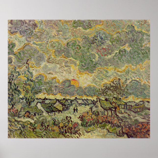 Póster Vincent van Gogh | Paisagem do outono de 1890 (Frente)