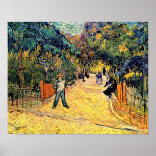 Póster Vincent van Gogh - parque público em belas artes