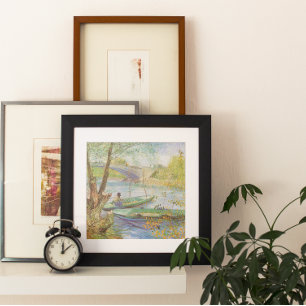 Poster Vincent van Gogh, Pesca em Primavera, Pont de Clic
