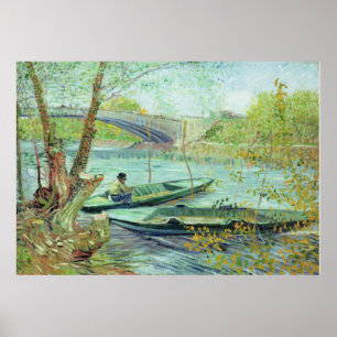 Poster Vincent van Gogh - Pesca na Primavera