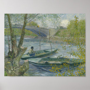 Poster Vincent van Gogh - Pesca na Primavera, Pont de