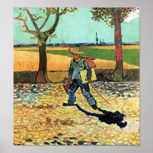 Poster Vincent Van Gogh - Pintor A Caminho Do Trabalho