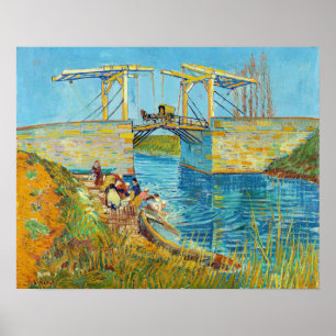 Poster Vincent van Gogh - Ponte Langlois em Arles #1