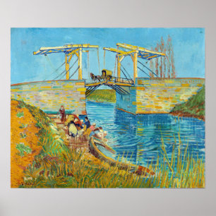 Poster Vincent van Gogh - Ponte Langlois em Arles #1