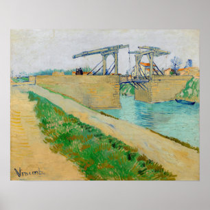Poster Vincent van Gogh - Ponte Langlois em Arles #2
