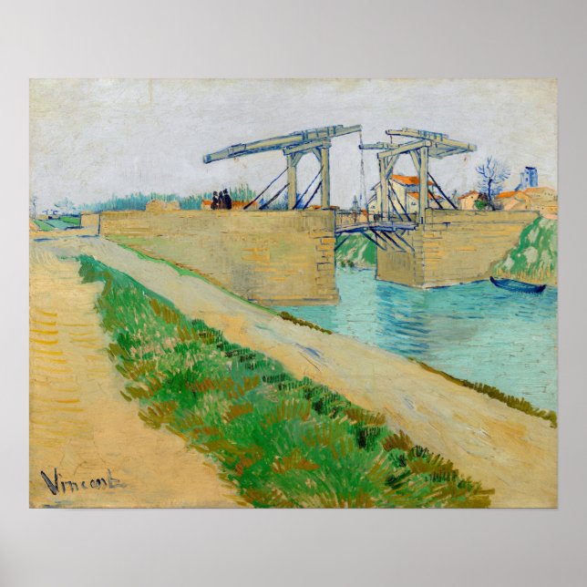 Poster Vincent van Gogh - Ponte Langlois em Arles #2 (Frente)