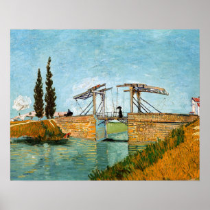 Poster Vincent van Gogh - Ponte Langlois em Arles #3