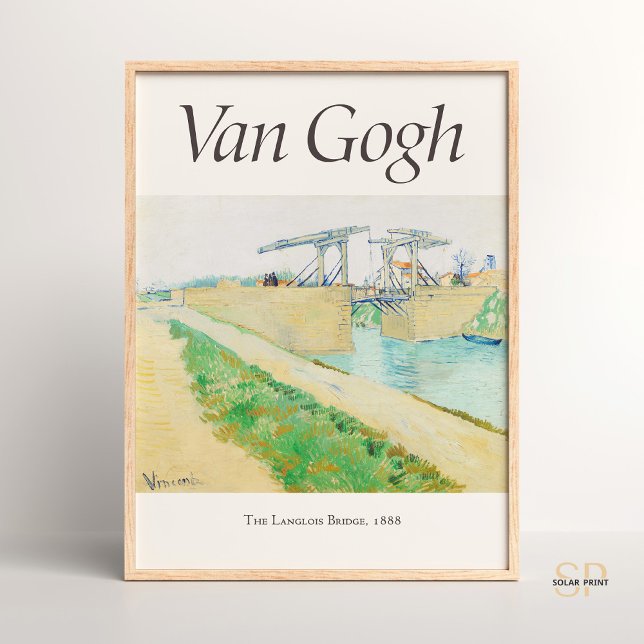 Poster Vincent van Gogh, Ponte Langlois em Arles Art (Criador carregado)
