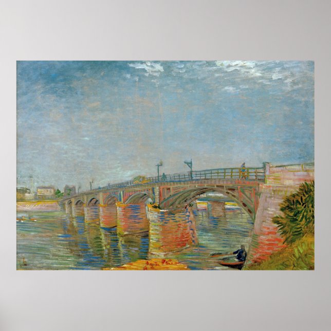 Poster Vincent van Gogh - Ponte Sena em Asnieres (Frente)