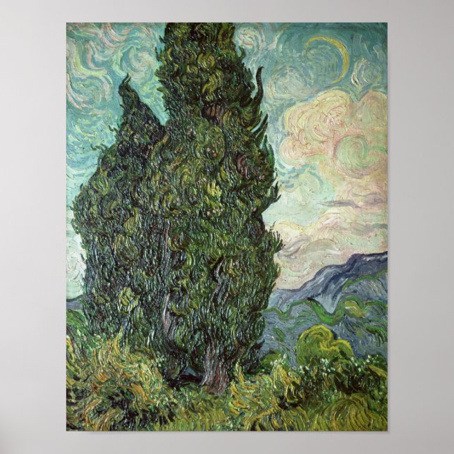 Póster Vincent van Gogh | Prensas, 1889 (Frente)