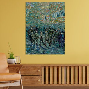 Poster Vincent van Gogh Prisioneiros Exercitando Arte Fin