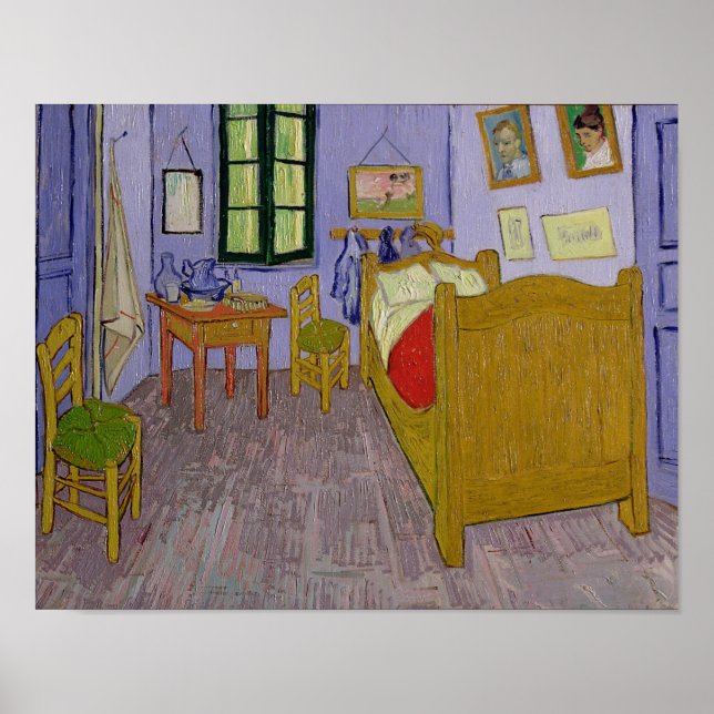 Póster Vincent van Gogh | Quarto de Van Gogh em Arles (Frente)