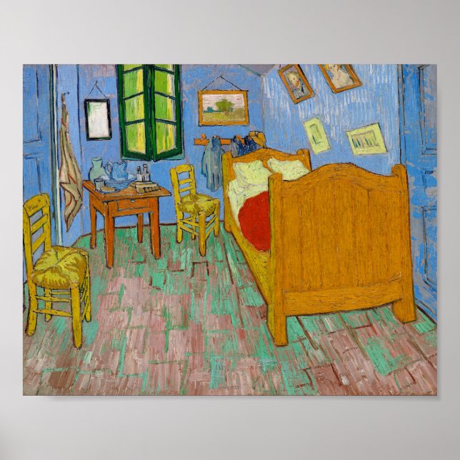 Poster Vincent Van Gogh. Quarto. Impressionismo (Frente)
