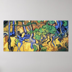 Póster Vincent Van Gogh - Raízes e Troncos de Árvore Arte