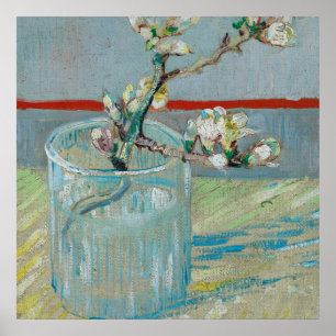 Poster Vincent Van Gogh - Ramificação de Amêndoa Brilh