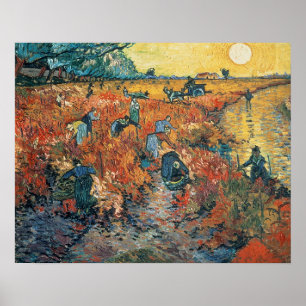 Poster Vincent van Gogh   Red Vineyards at Arles, 1888