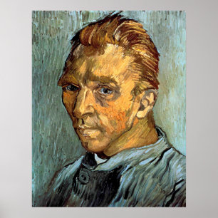 Poster VINCENT VAN GOGH - retrato de auto sem barba