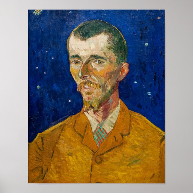 Poster Vincent Van Gogh - Retrato de Eugene Boch, Arles (Frente)