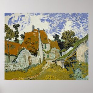 Poster Vincent van Gogh - rua no Auvers-sur-Oise